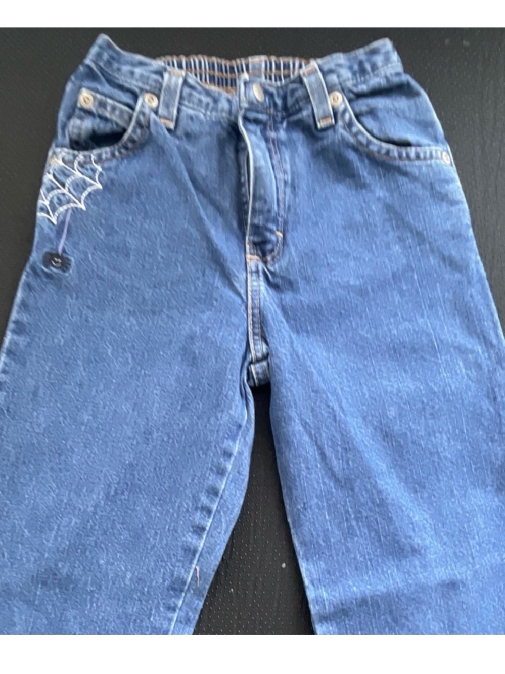 OshKosh B'gosh Halloween Denim Kids Jeans with Spider Web cat n pumpkin Details